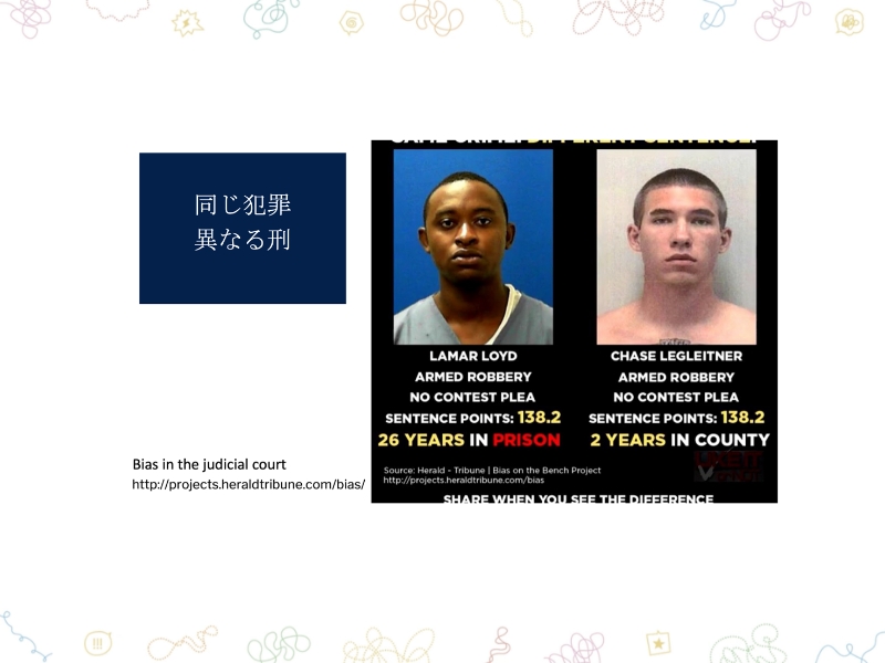 同じ犯罪・異なる刑